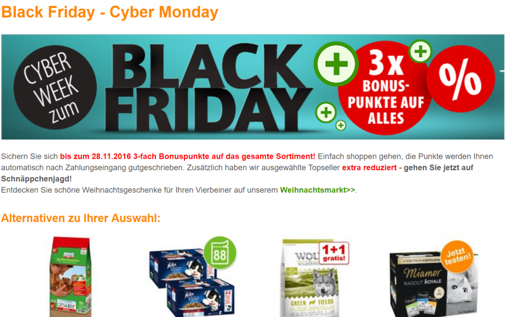 Bis zu 68 Rabatt bei Zooplus Black Friday Schweiz 2021